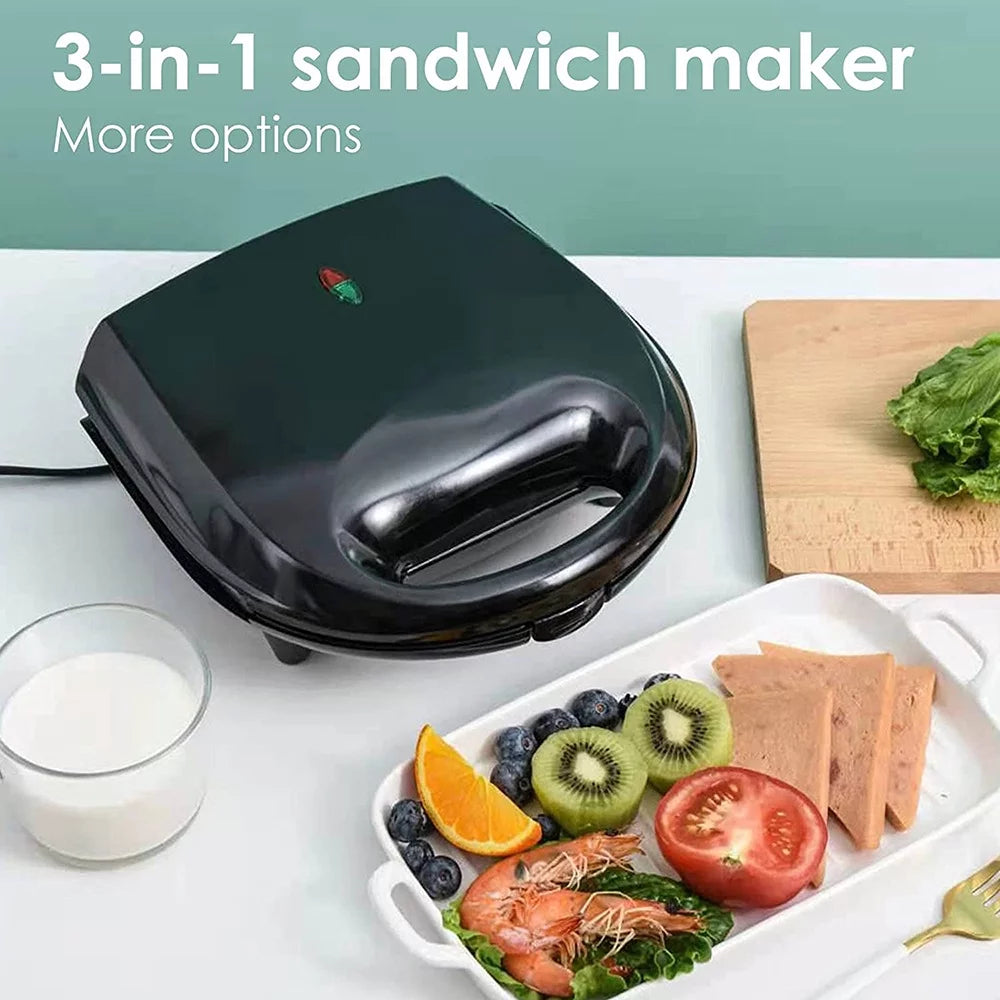Stainless Steel Breakfast Sandwich and Waffle Maker M110180