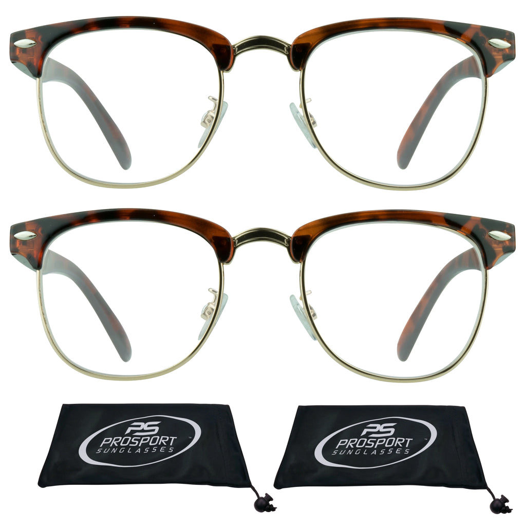 Horn Rimmed Reading Glasses 2 Pairs R5418