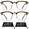 Horn Rimmed Reading Glasses 2 Pairs R5418