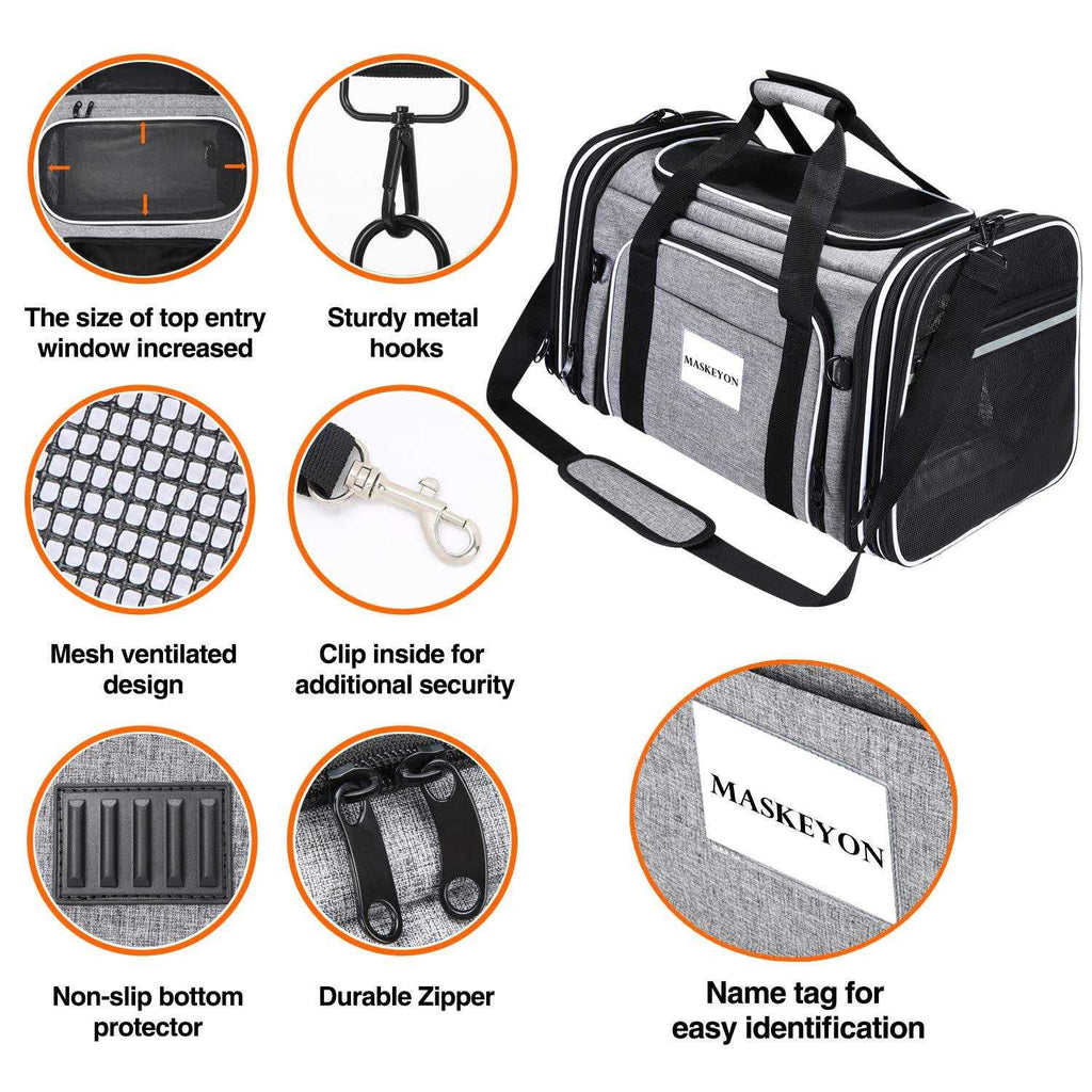Soft Sided Pet Carrier 4 Expandable Collapsible G228
