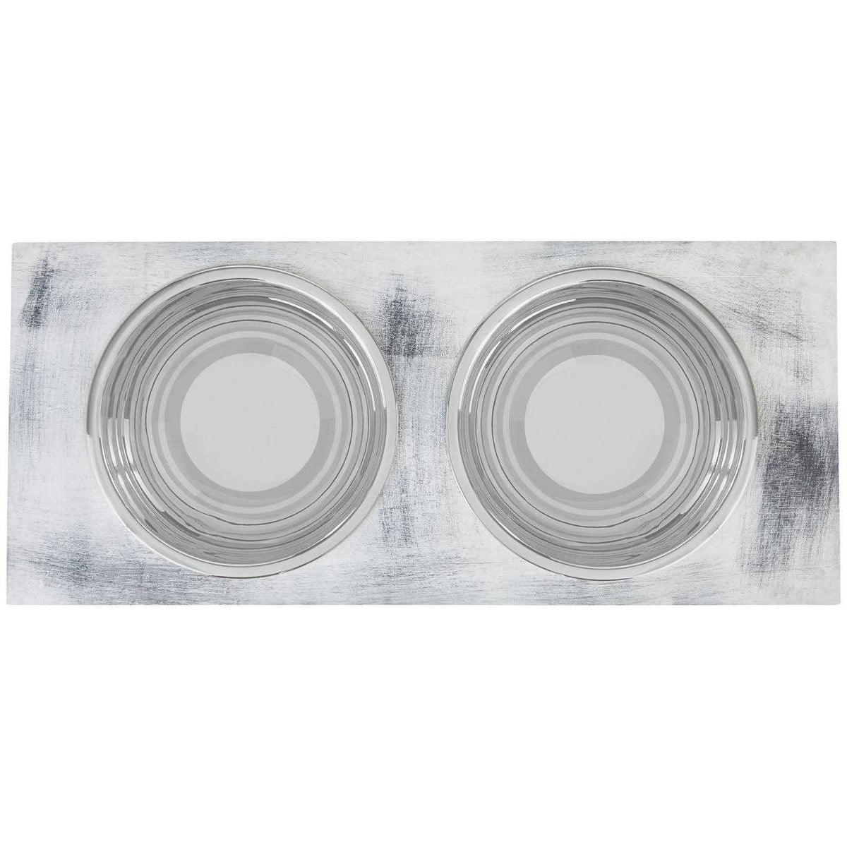 Elevated Wood Dog Bowl D23098
