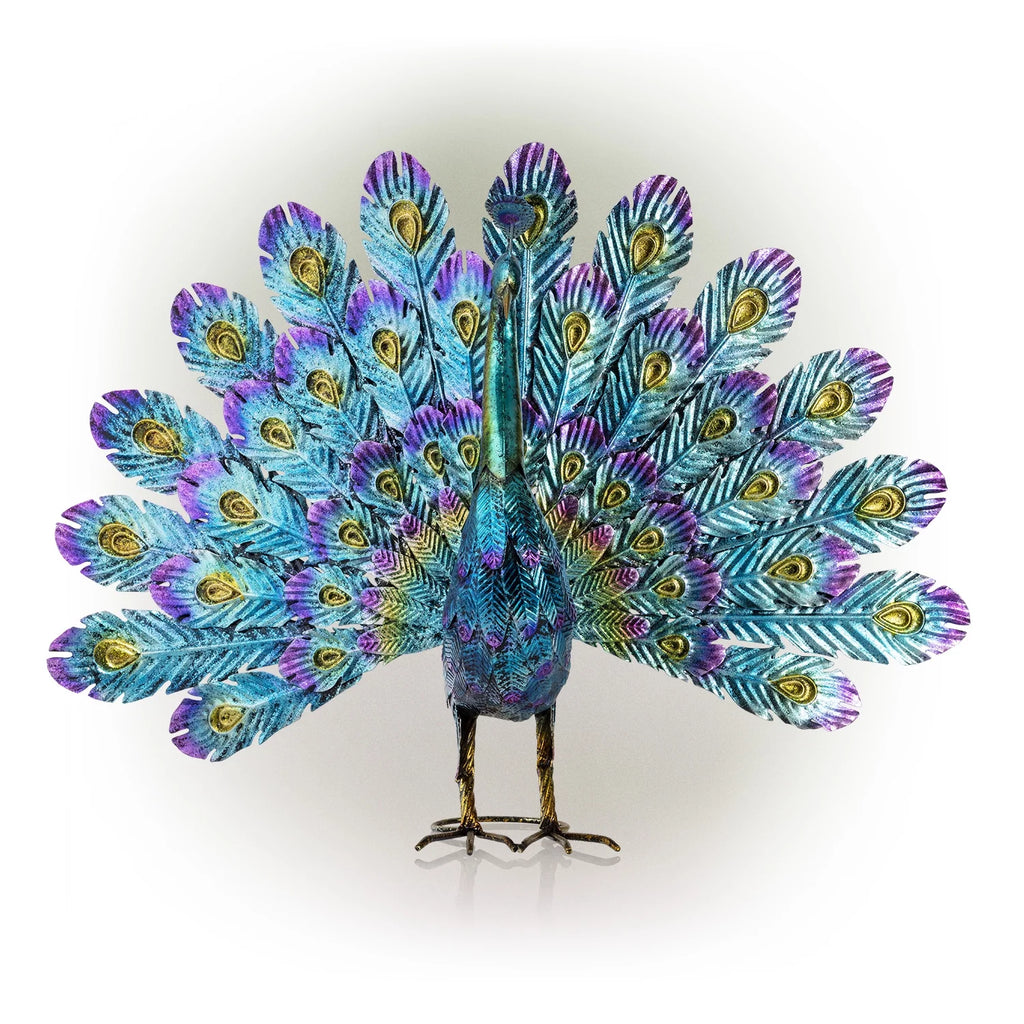 22" Peacock Garden Statue J585