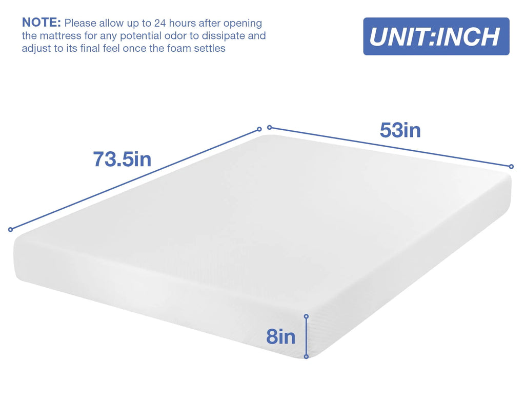 Queen 8 Inch Gel Memory Foam Medium Firm Mattress N35638