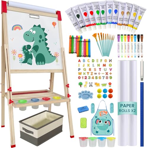 Adjustable Wooden Double Sided Magnetic Art Easel U8704