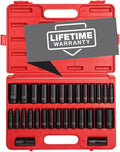 1/2 Inch Drive 29-Piece Impact Socket Set Q660406