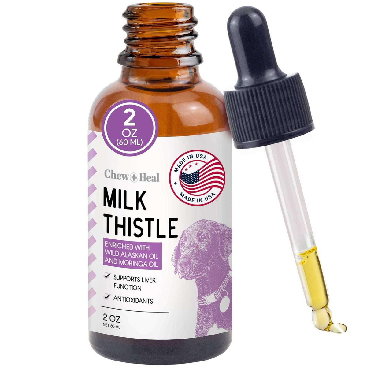 2 oz Milk Thistle with Moringa Oil and Wild Alaskan Salmon Oil F937001