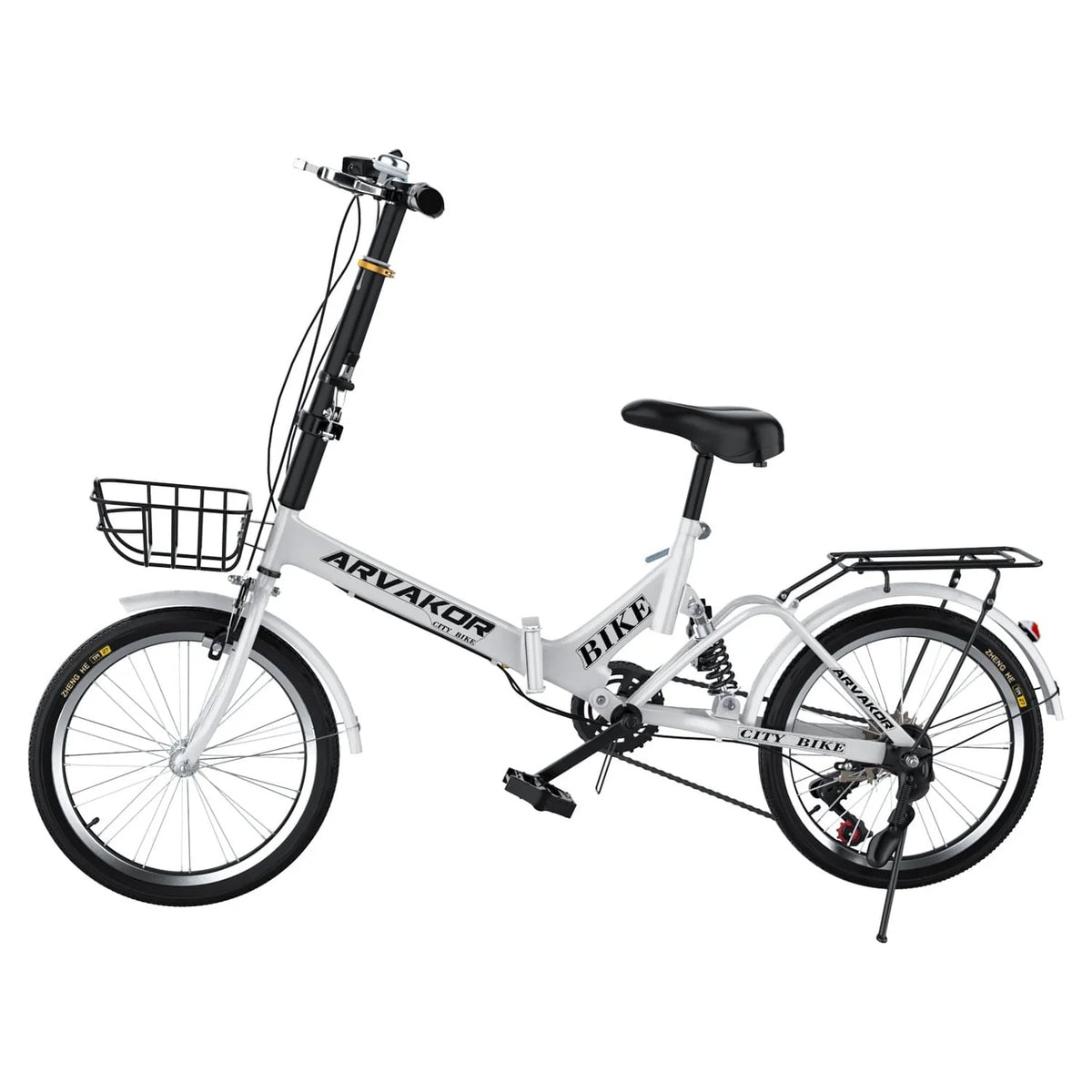 7 Speed Folding Bike with Carbon Steel Frame C642513