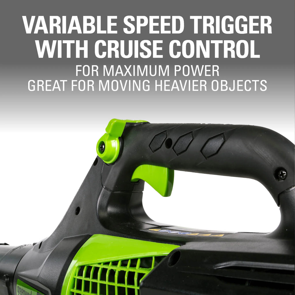 80V 580 Cfm 145 Mph Brushless Leaf Blower with 2.5 Ah Battery & Charger Z7069