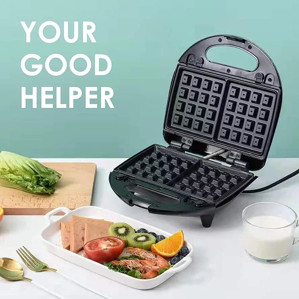 Stainless Steel Breakfast Sandwich and Waffle Maker M110180