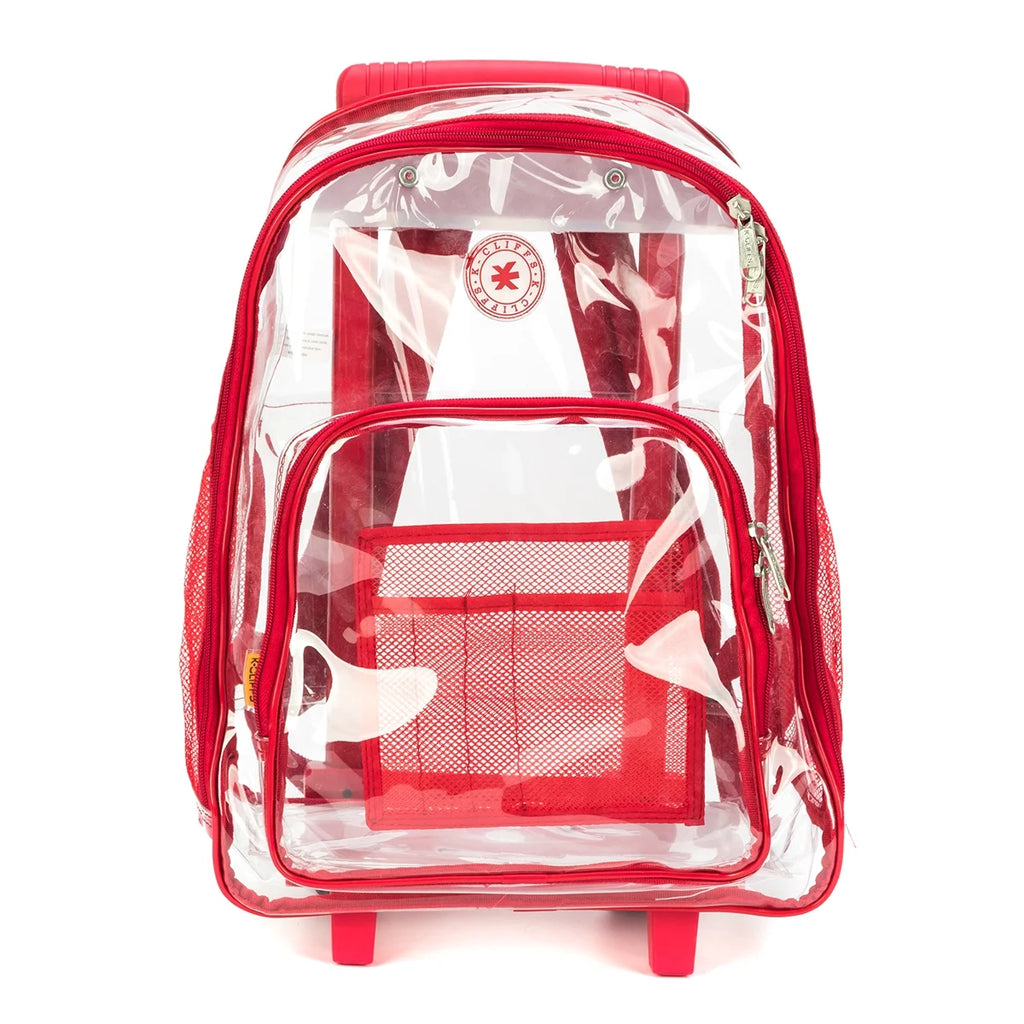 Clear 17" Rolling Backpack E23885