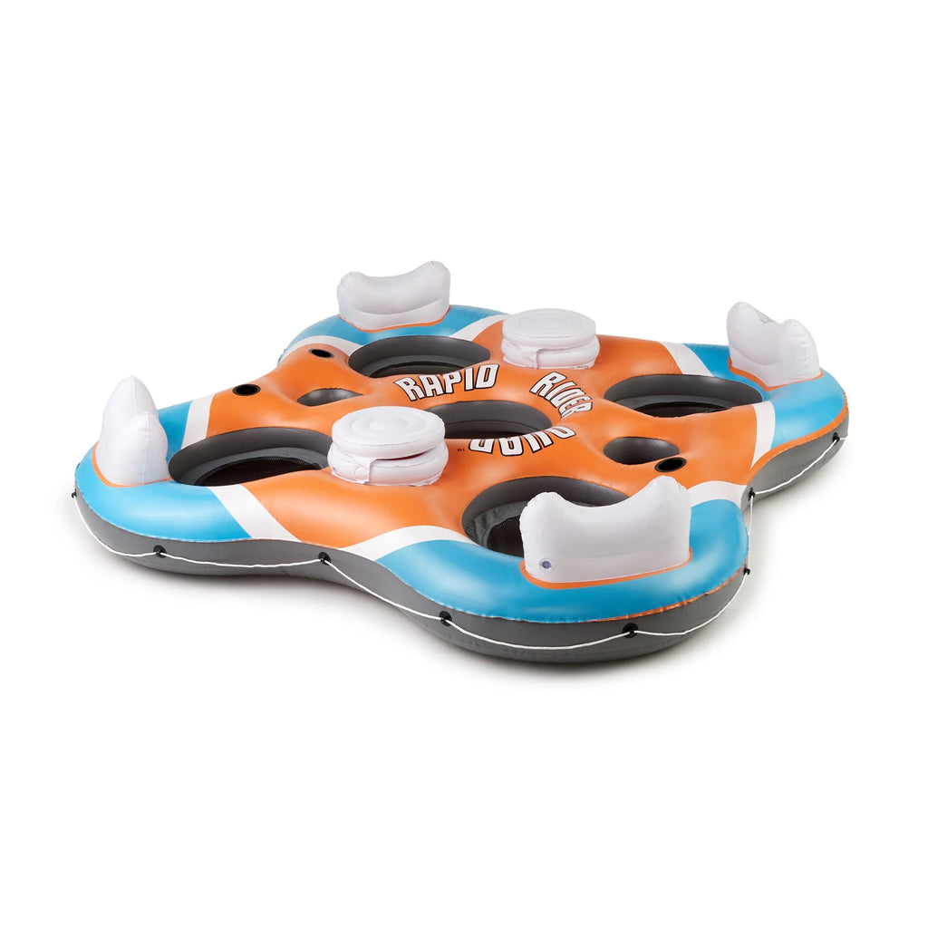 Inflatable Island Raft & 4 Person Lounger W942