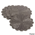Flower Design Beaded Placemat Set of 4 B31512