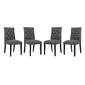 Gray Fabric Dining Chair Set of 4 T72631