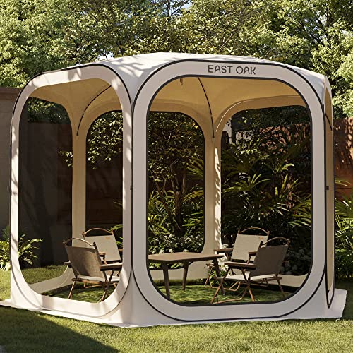 Pop-Up Screen House Tent 10 x 10 FT with Carry Bag F4357