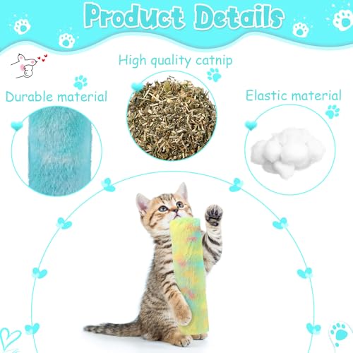 6 Pcs Catnip Cat Toy with Crinkle Sound Soft Plush R854