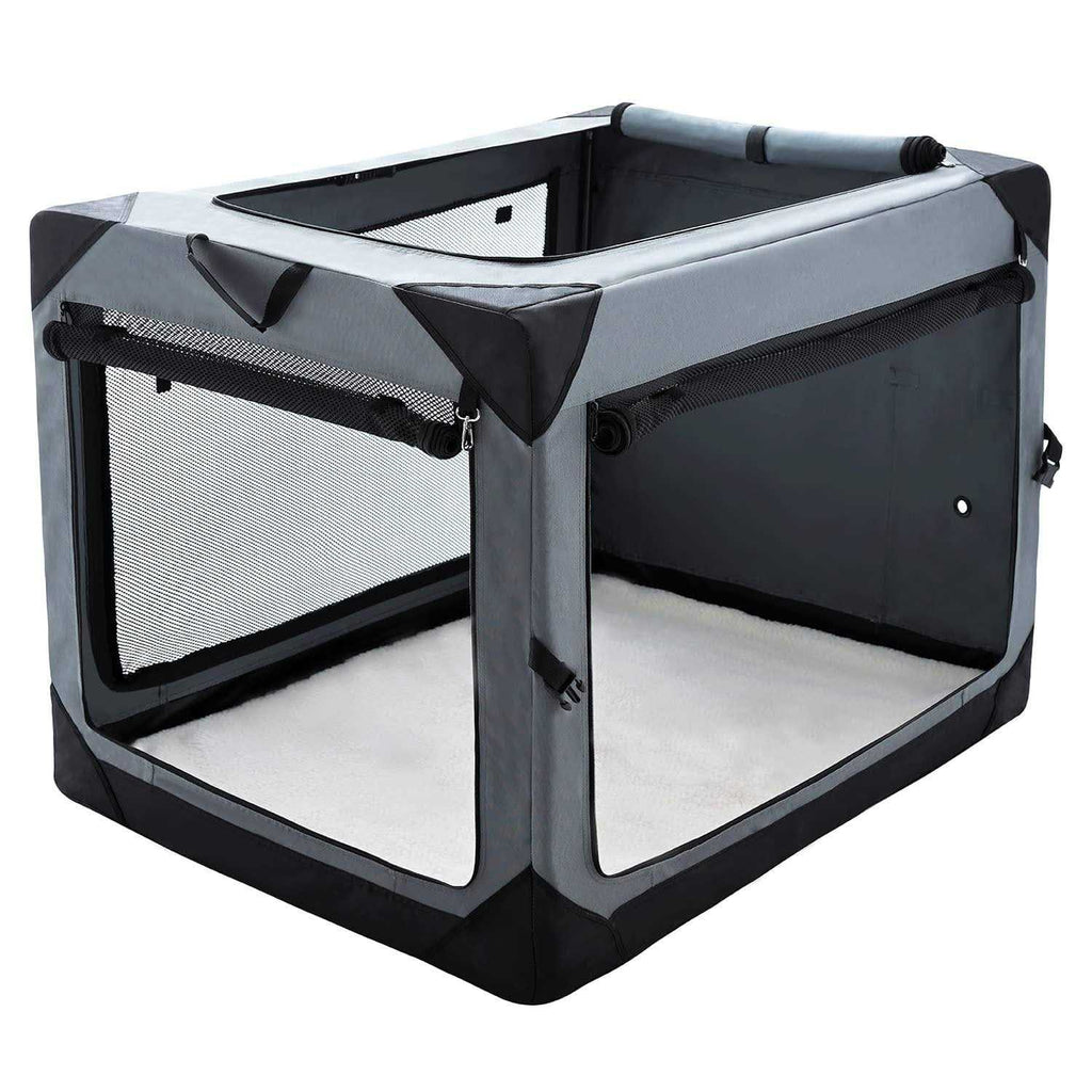 Collapsible 4-Door Soft Dog Crate Z64406