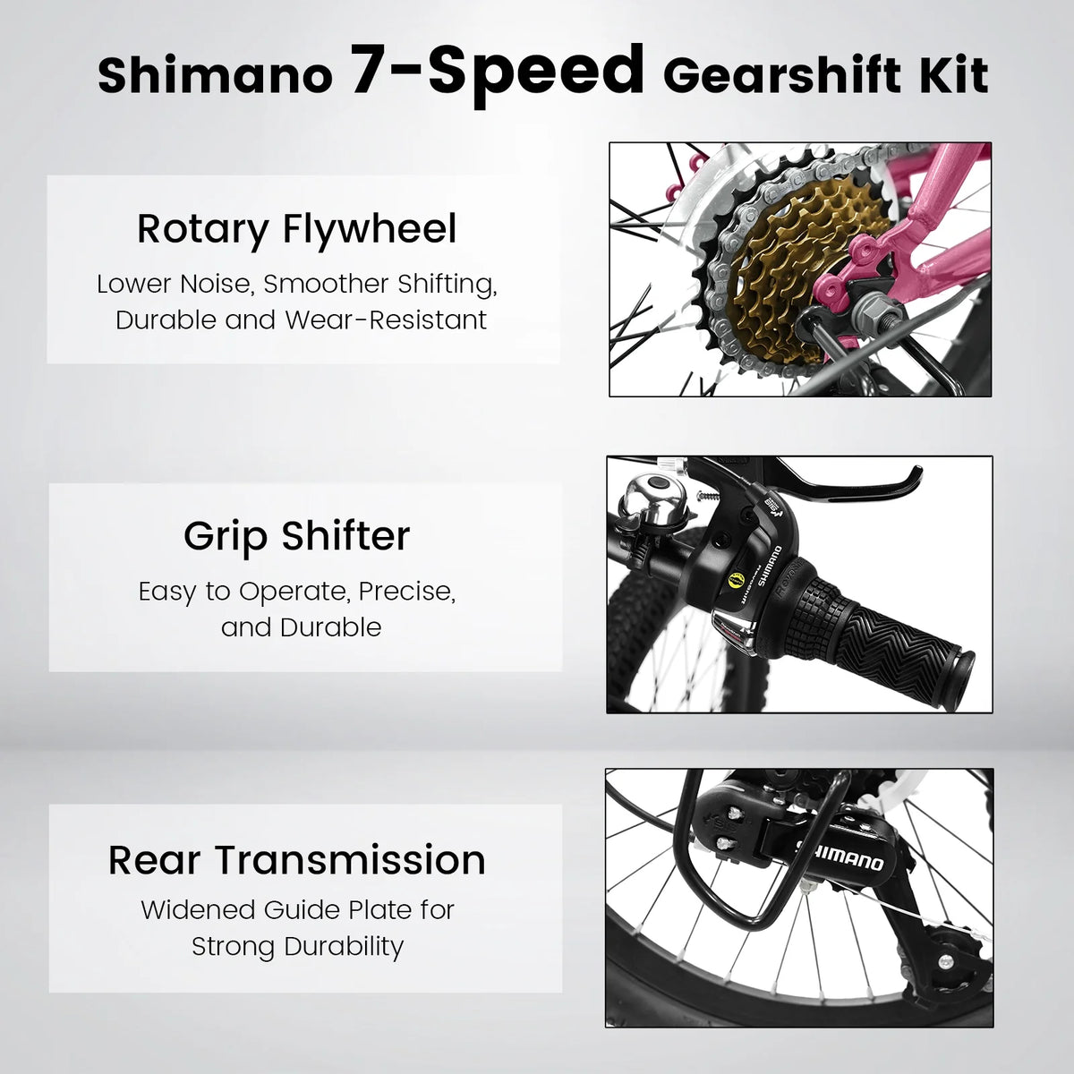 20 Carbon Steel 7-Speeds Kids Mountain Bike B261