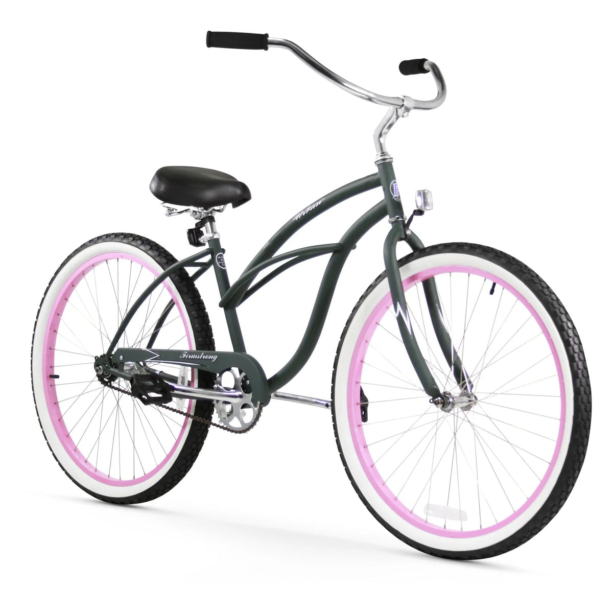Women's Single Speed 26 White/Pink O800663