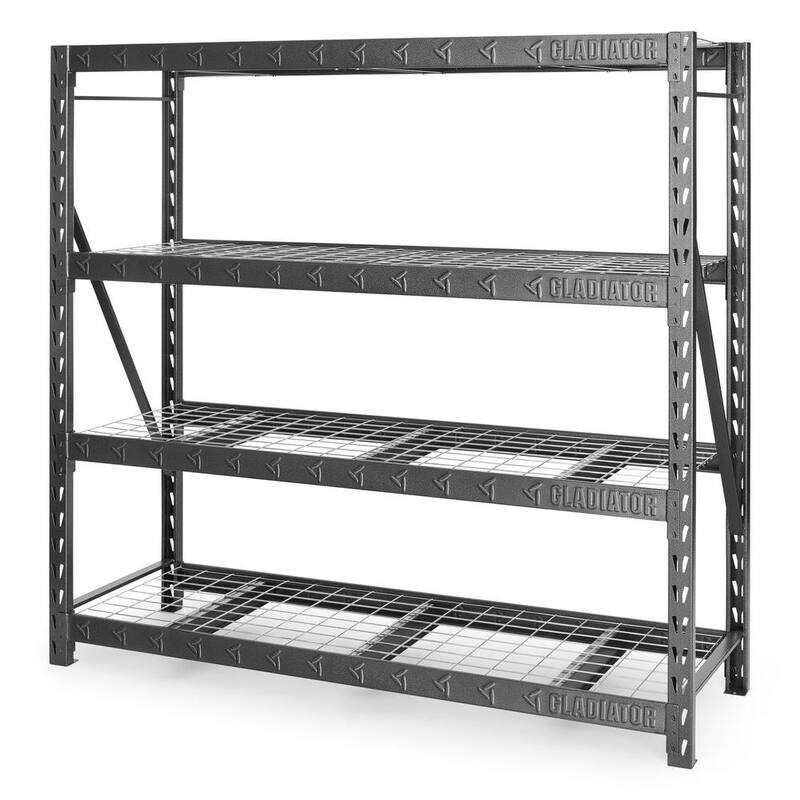 4-Tier Welded Steel Storage Shelving Unit O43155