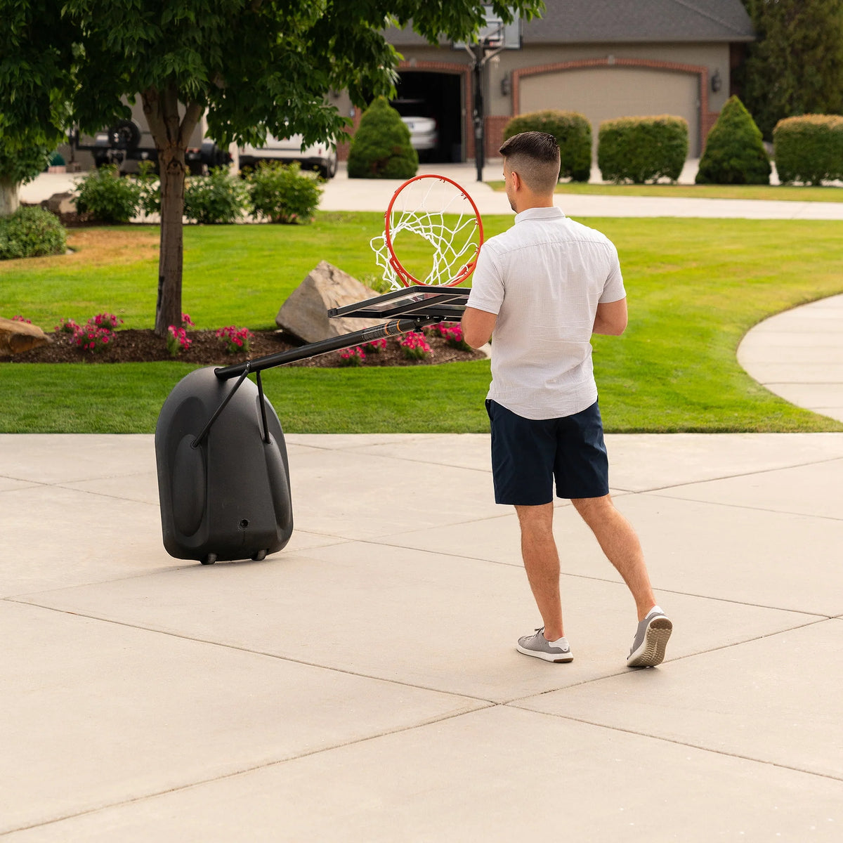 Adjustable Youth Portable Basketball Hoop 30 inch Polycarbonate Z836