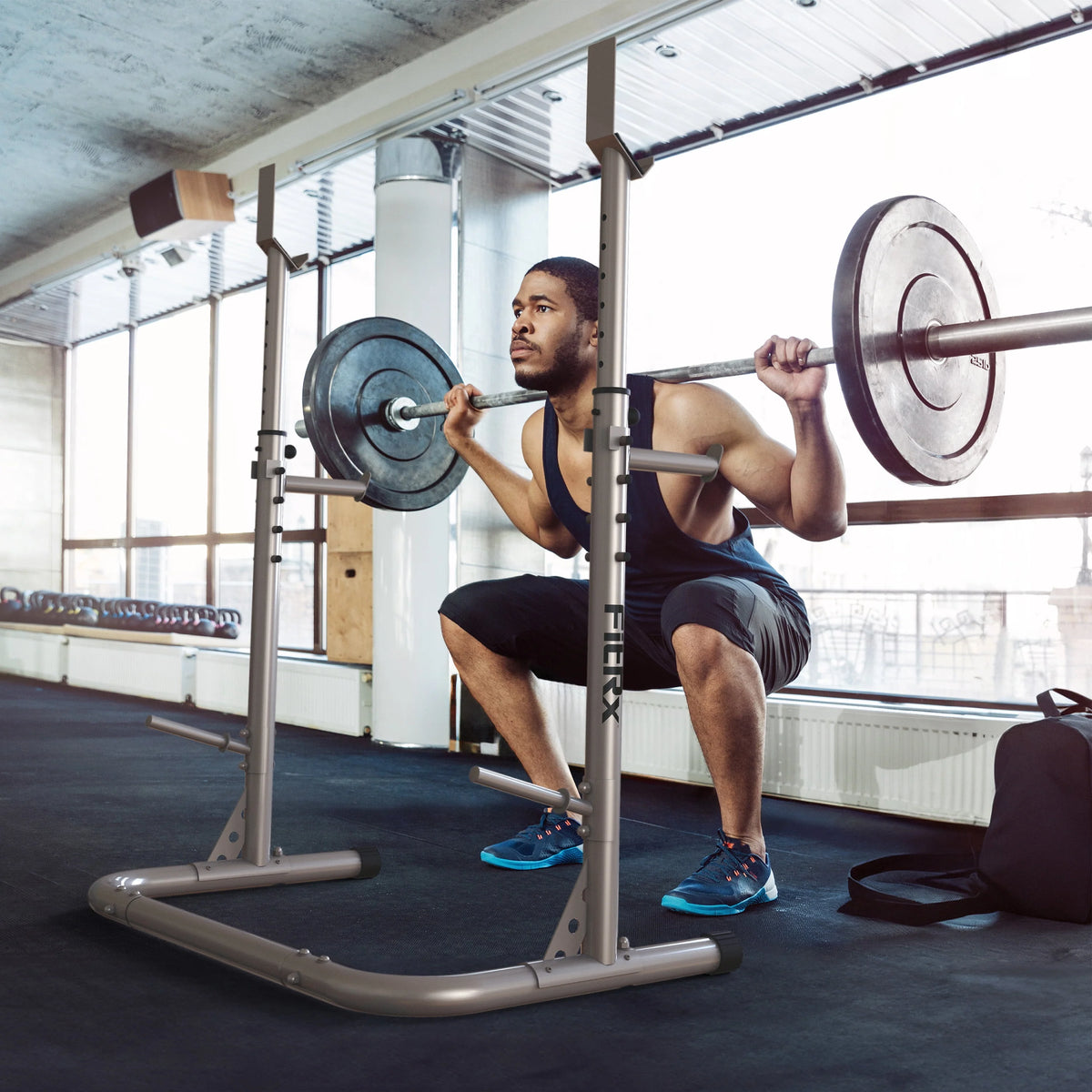 Adjustable Squat Rack 390lbs Weight Limit X53961