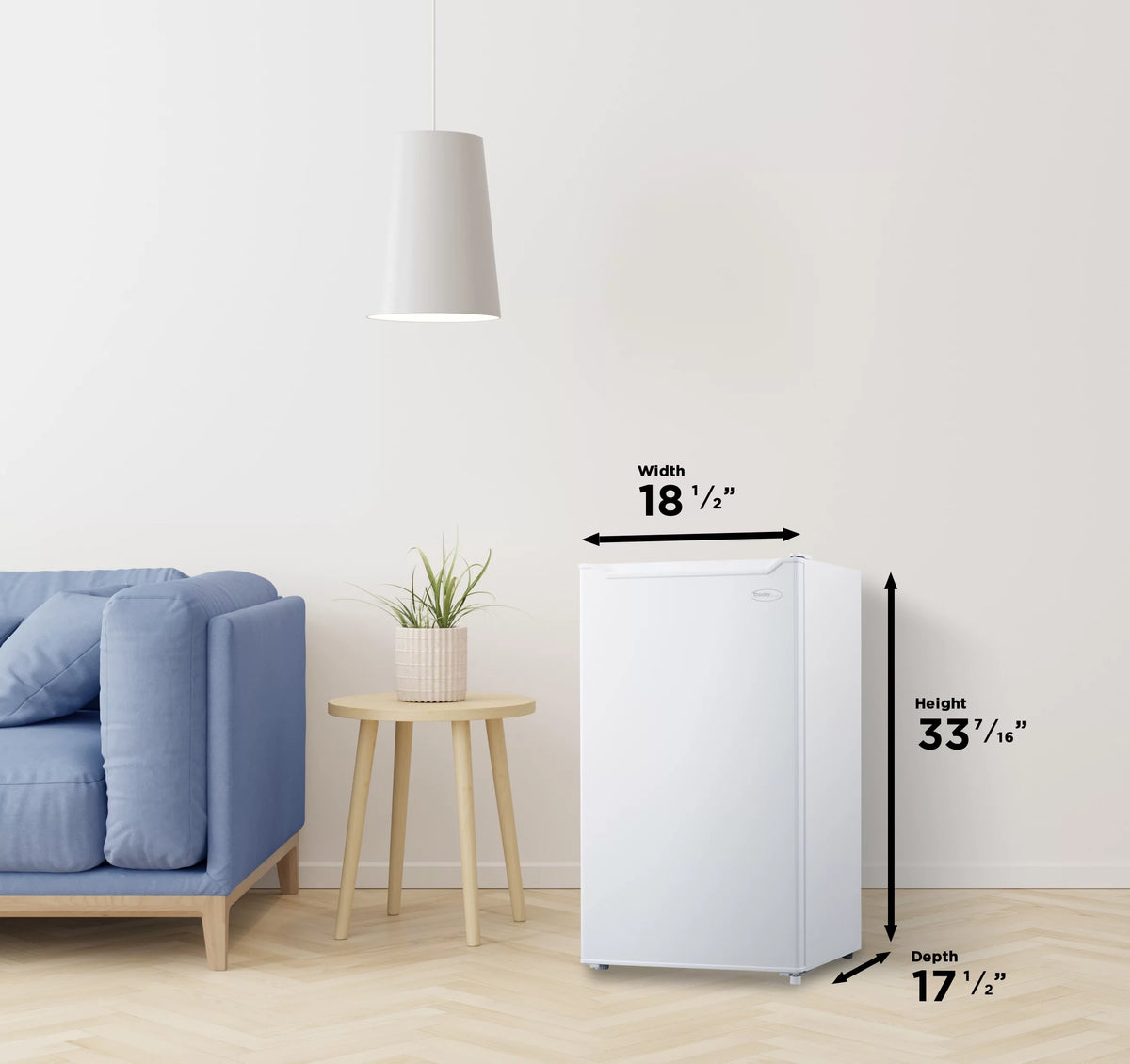 3.3 Cu. ft. Compact Fridge in White E4171