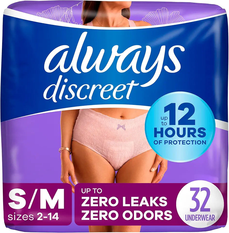 Incontinence Underwear for Women Small/Medium Maximum Protection 32 Count O7018