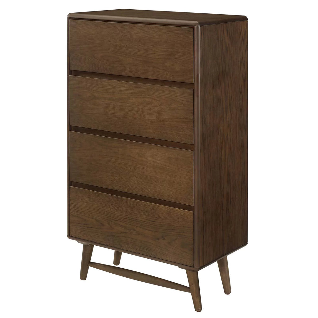 Brown Wood Dresser Drawer Chest D2119