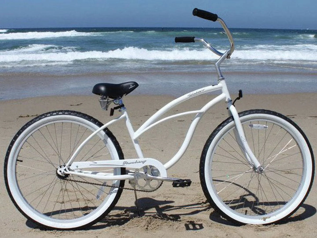 Women's Single Speed 26 White/Pink O800663