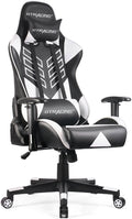 White Ergonomic Racing Game Chair G923688