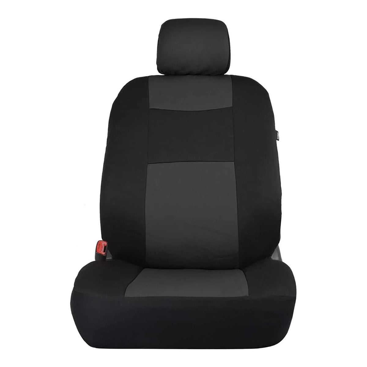 Reverse Charcoal Gray Two-Tone Car Seat Covers Full Set E89173