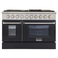 48 in. Natural Gas Range with Black Door T915