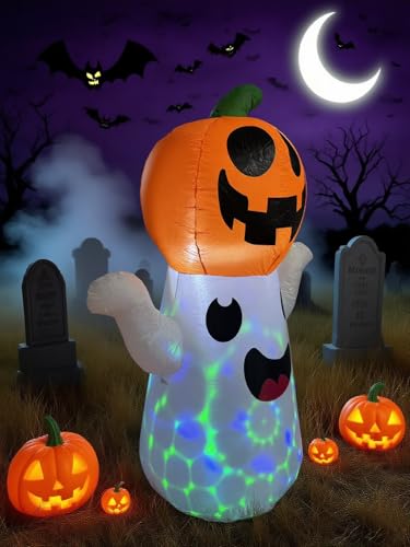 8FT Inflatable Halloween Decoration with Built-in LED Lights E29277