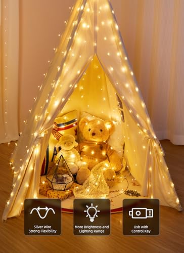 300 LED Blue Fairy Curtain Lights 9.8ft x 9.8ft 1 Pack P22530
