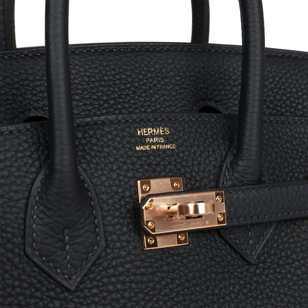 Birkin 25 Caban Togo Rose Gold Hardware L469015