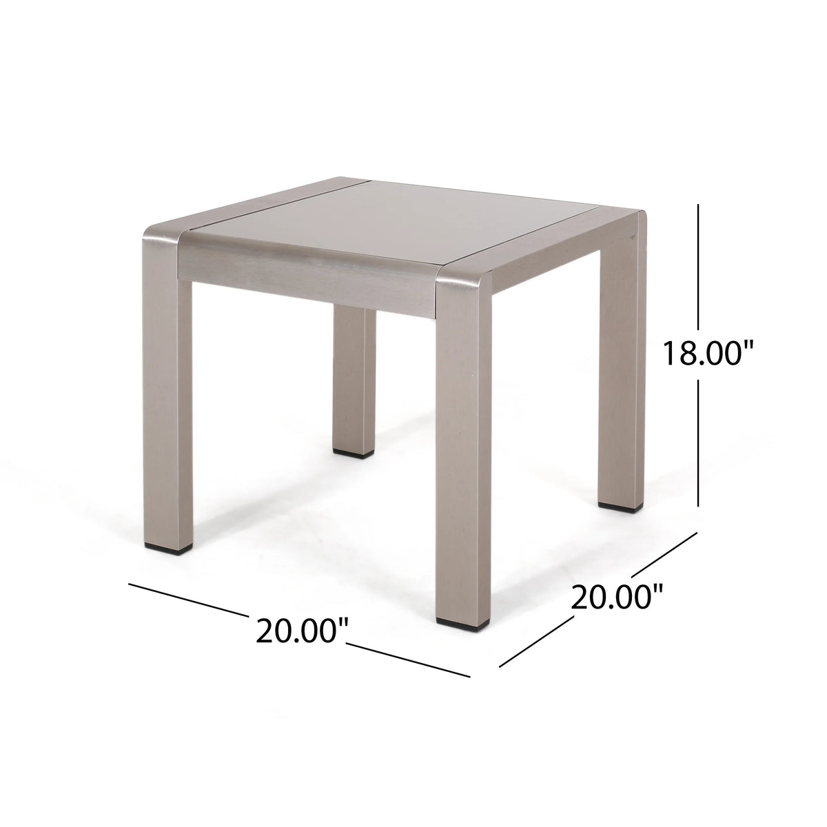 5 Seater Aluminum Sofa Chat Set with 2 Side Tables U703651