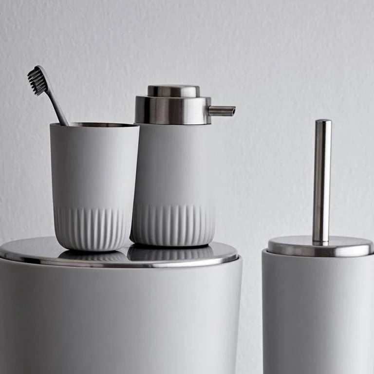 White Pedal Bin K1506