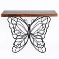 Wood Top Metal Accent Console And Entry Table H667660