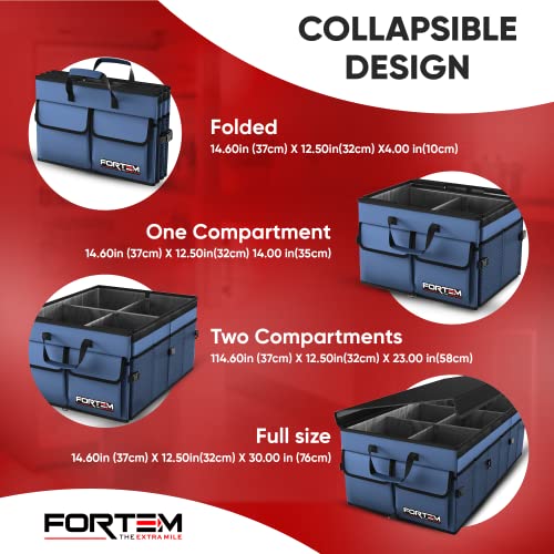 Collapsible Multi Compartment Car Trunk Organizer S11008