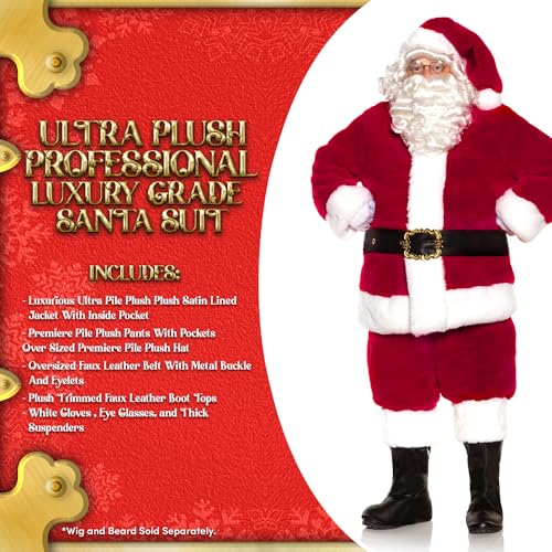 Red 11 Piece Santa Claus Costume N570
