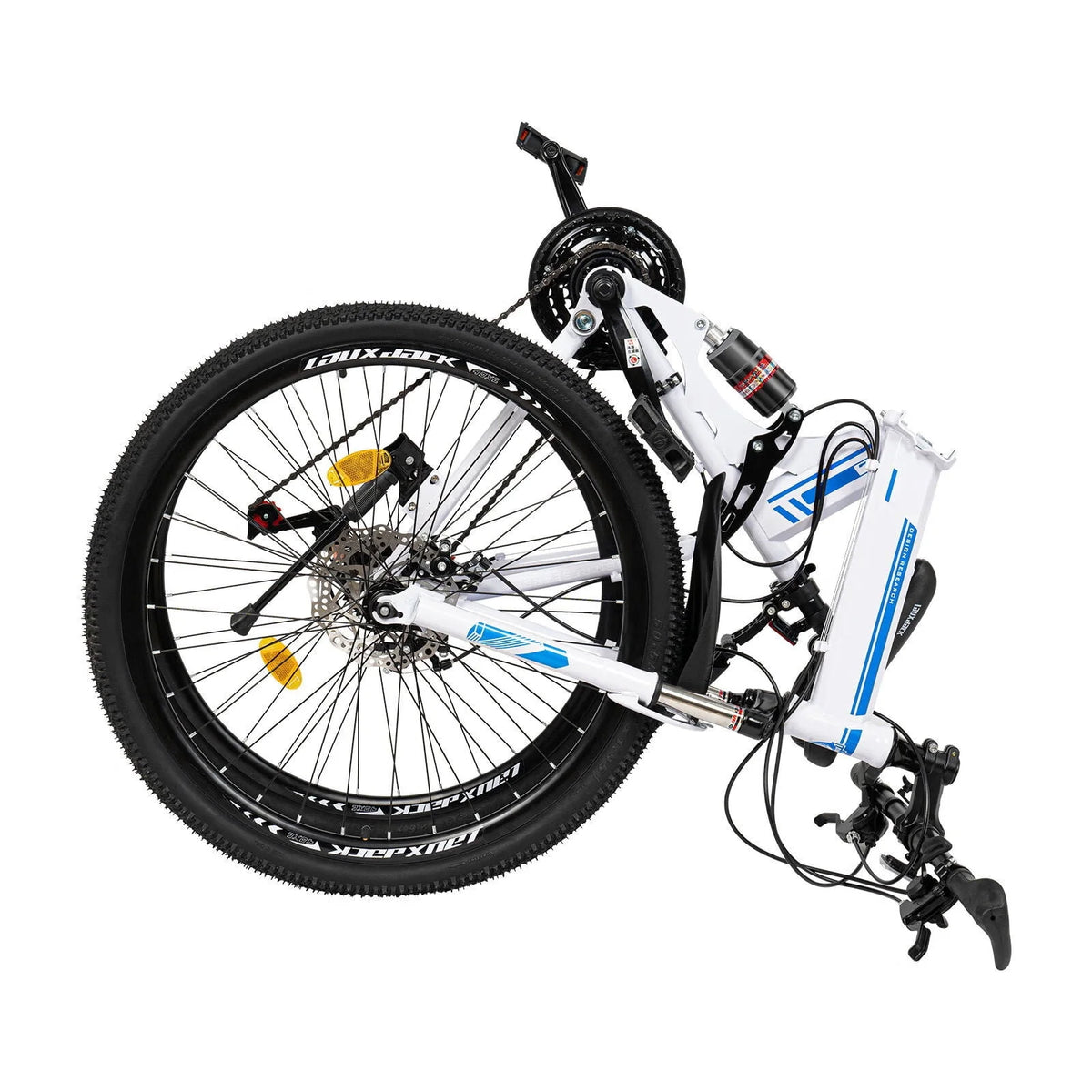 Folding Bike 21-speed Blue & White A867828
