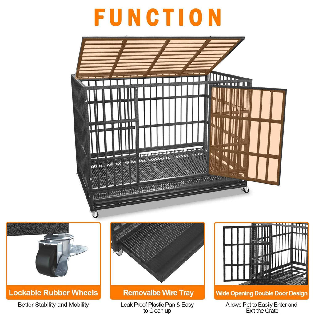 48/38 inch Heavy Duty Dog Crate I9396