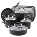 11-Piece Black Cookware Set A441