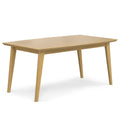 Solid Wood Rubberwood 66 inch x 40 inch Rectangle Dining Table C5148