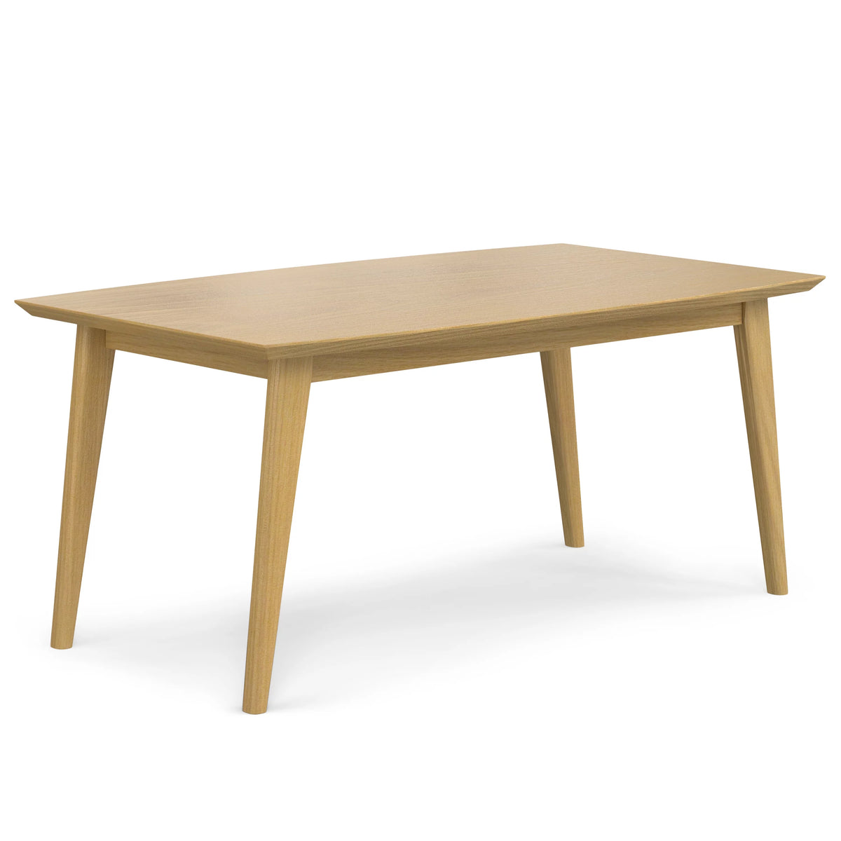 Solid Wood Rubberwood 66 inch x 40 inch Rectangle Dining Table C5148