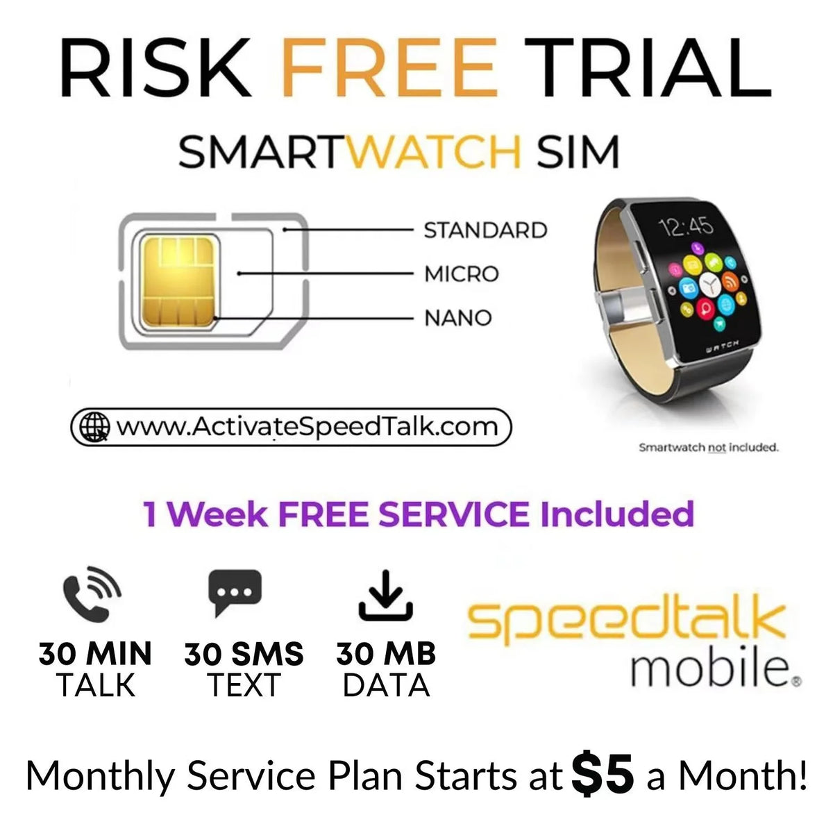 Black Kids Smart Watch with 4G SIM GPS Q56414