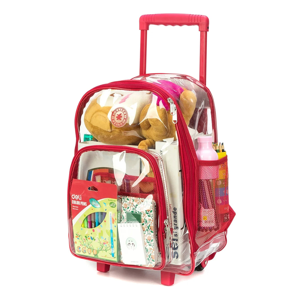 Clear 17" Rolling Backpack E23885