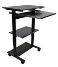 Adjustable Height Mobile Stand Up Workstation P224