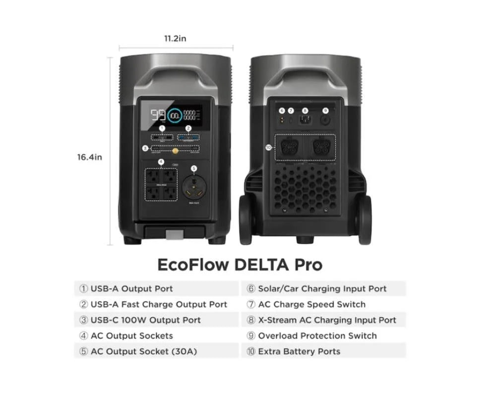 Portable Power Station 3600Wh 3600W AC Output O12026