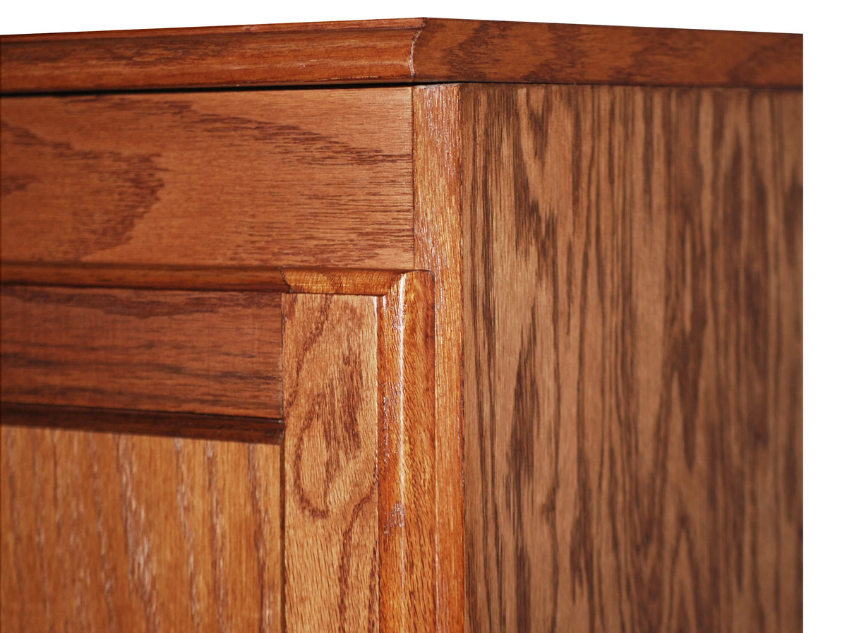 Oak 5 Shelf Storage Cabinet O1385